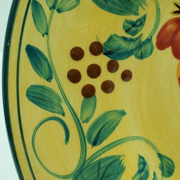 Whole Home French Country Berries En Provence Salad Plates Rooster Dessert Plate - Picture 6 of 7